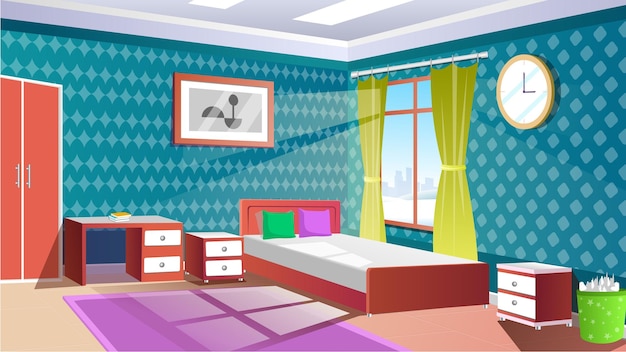 Vector bedroom