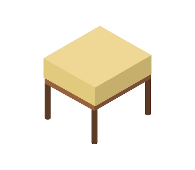 Bedside sofa isometric