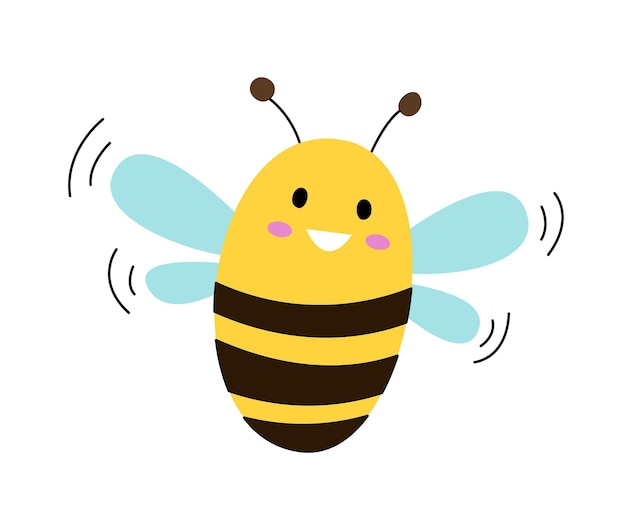 Bee cartoon bee vettore un design del personaggio