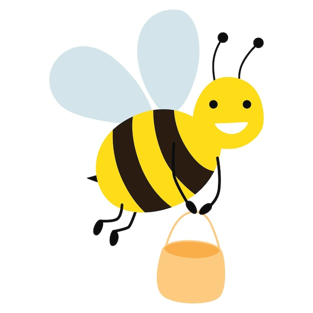 Vector bee cartoon