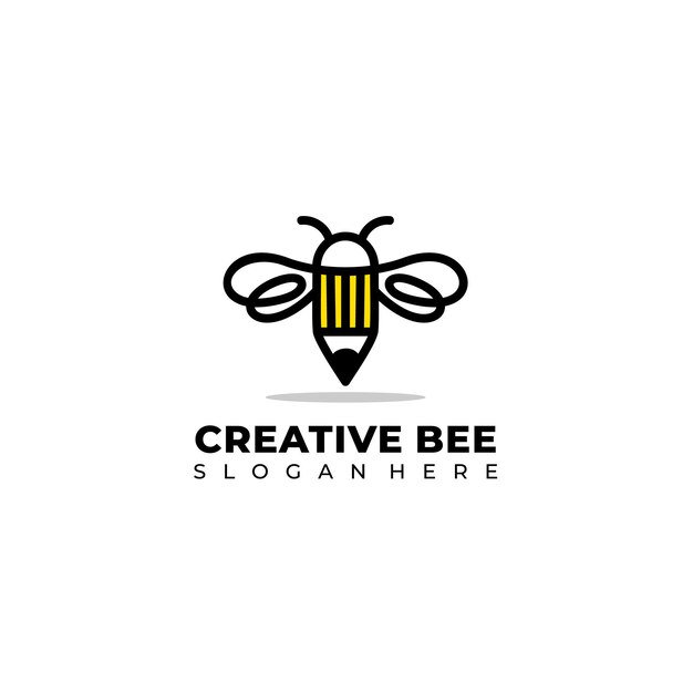 Bee creative logo design