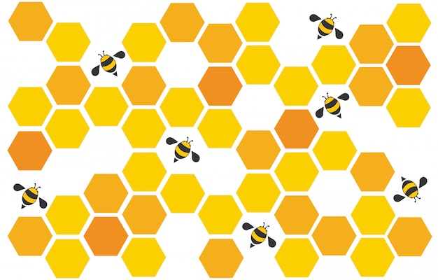 Bee hive background