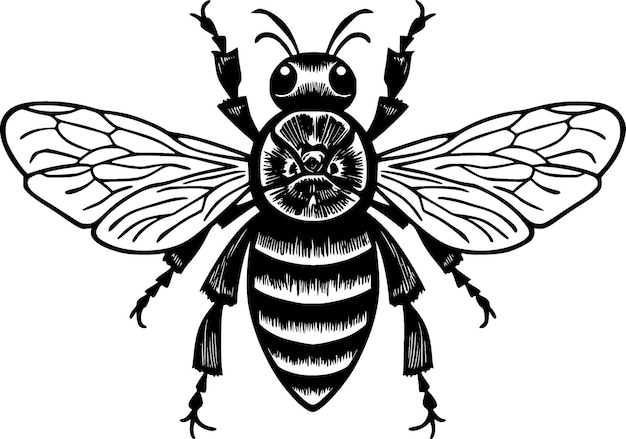 Bee Hoge kwaliteit Vector Logo Vector illustratie ideaal voor T-shirt afbeelding