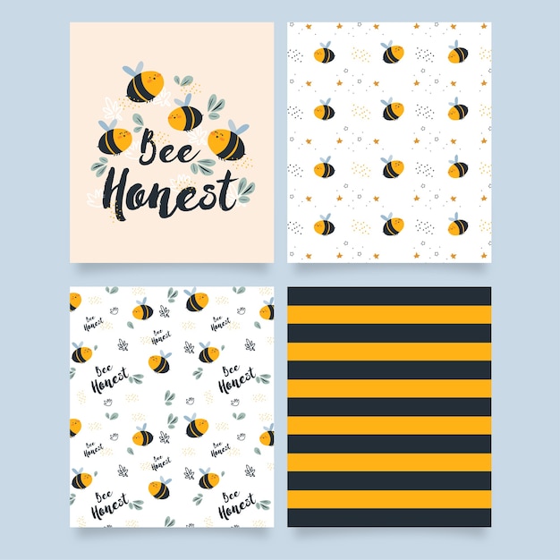 Bee honest - cards and patterns