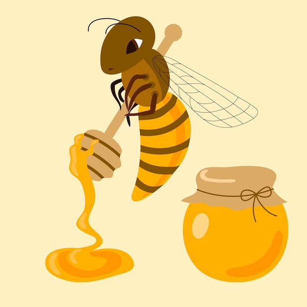 The bee and the honey