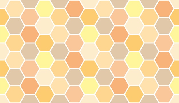 Premium Vector  Seamless honeycomb pattern swett yellow background vector  bee pattern simple template