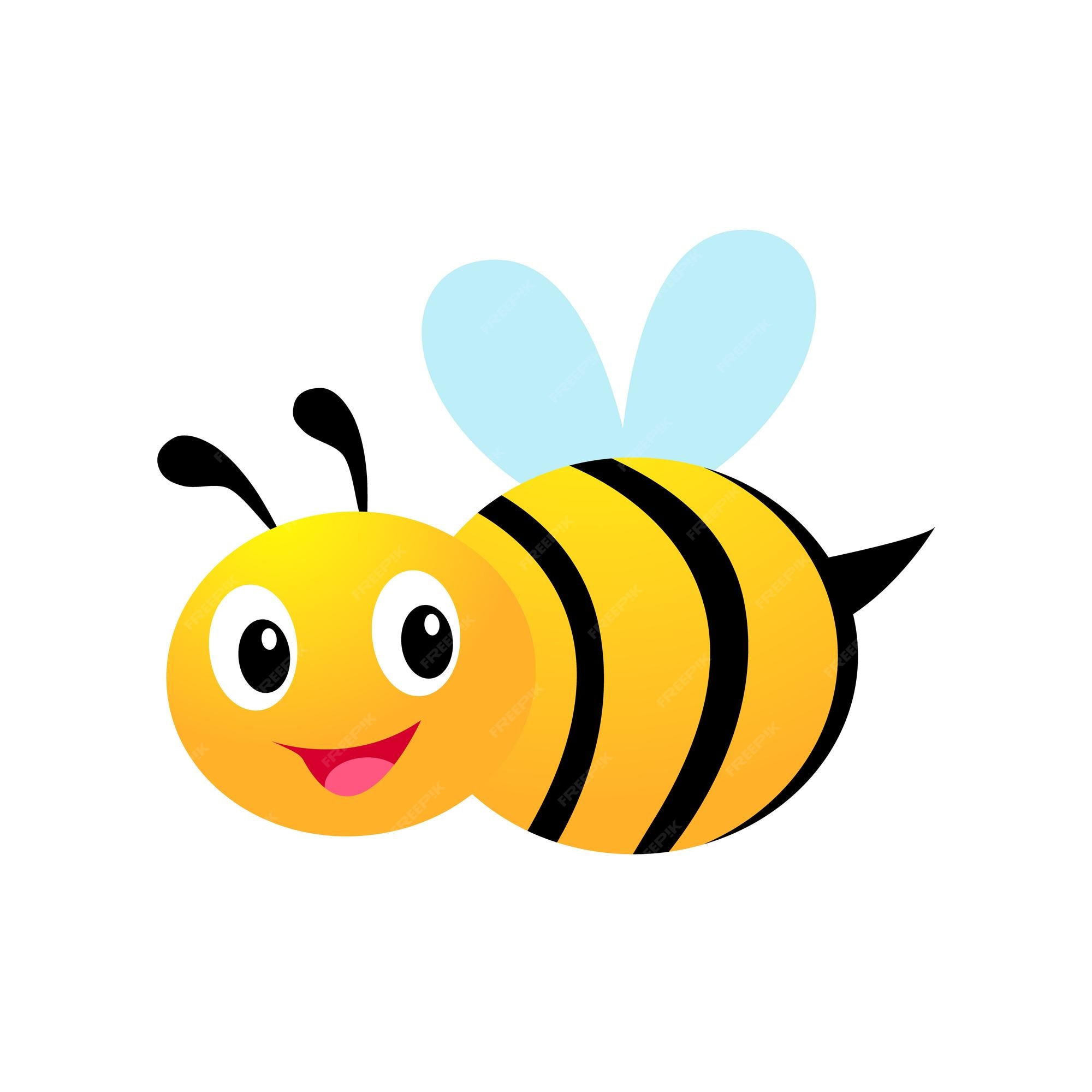 cute flying bee clipart