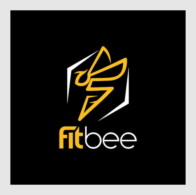 bee karakter logo ontwerp