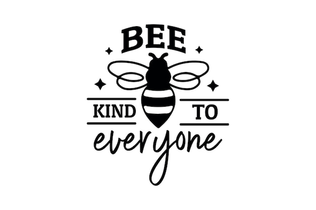 Vector bee kind to everyone