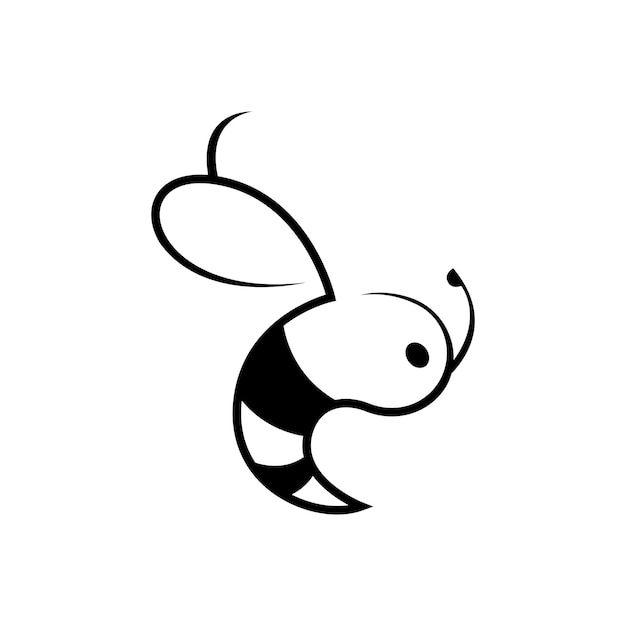 Bee logo for business and company