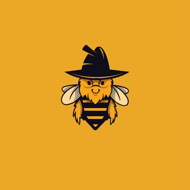 Bee logo design bee