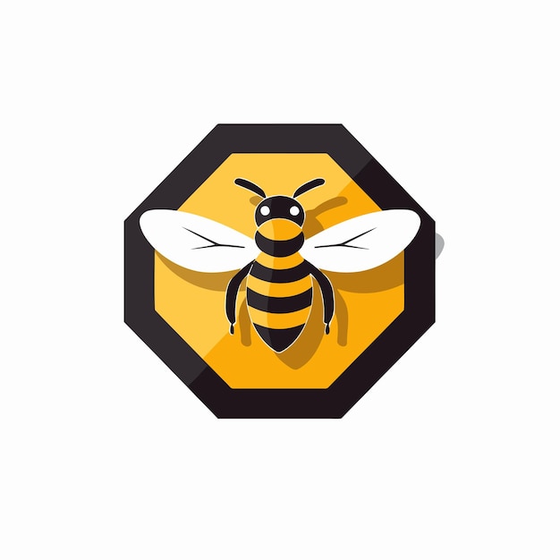 Концепция дизайна логотипа Bee AI 10 поддерживает высококачественную иллюстрацию