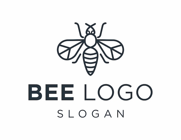 Vector bee logo design