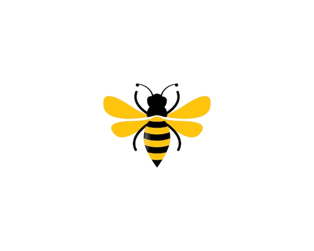 Bee logo icon illustration