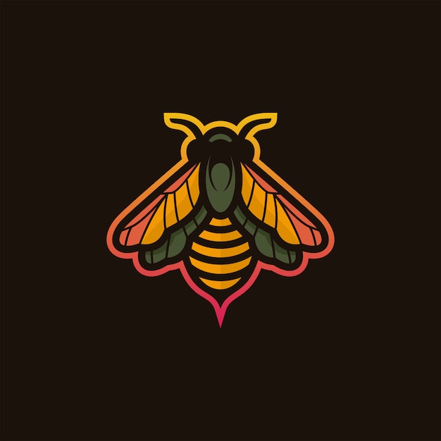 Vector bee logo illustratie