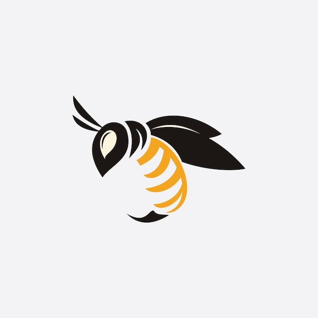 Bee logo illustraties design icoon