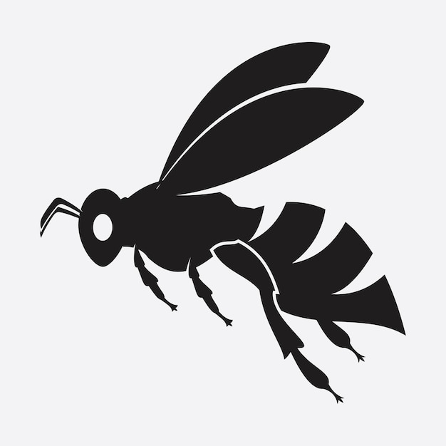 Bee logo illustraties design icoon