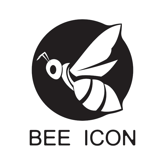 Bee logo illustraties design icoon