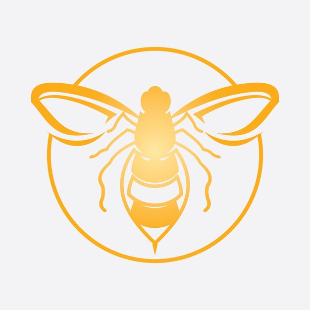 ベクトル 蜂のロゴ イラスト デザイン アイコン