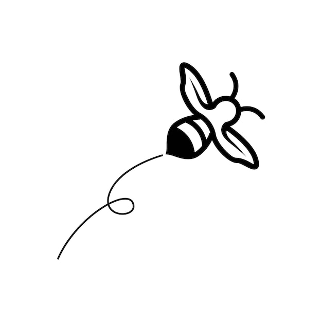 Bee logo images illustration design