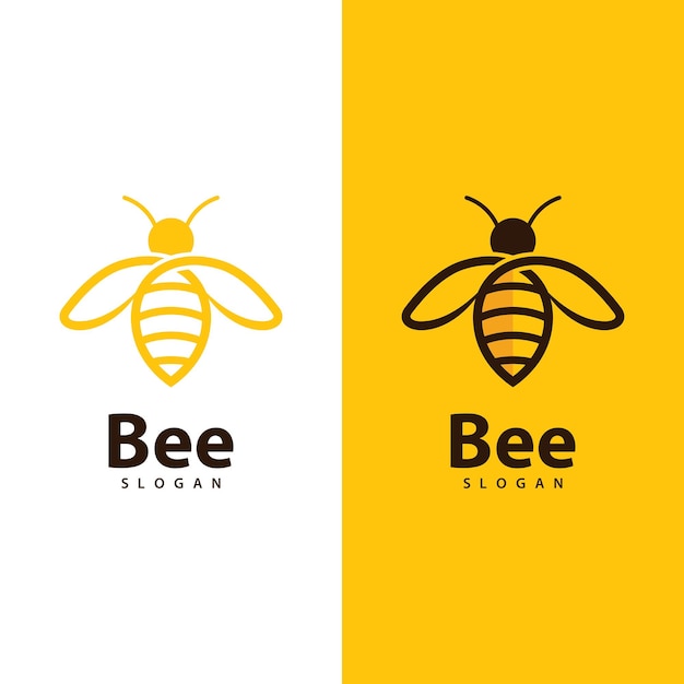 Bee logo images illustration design