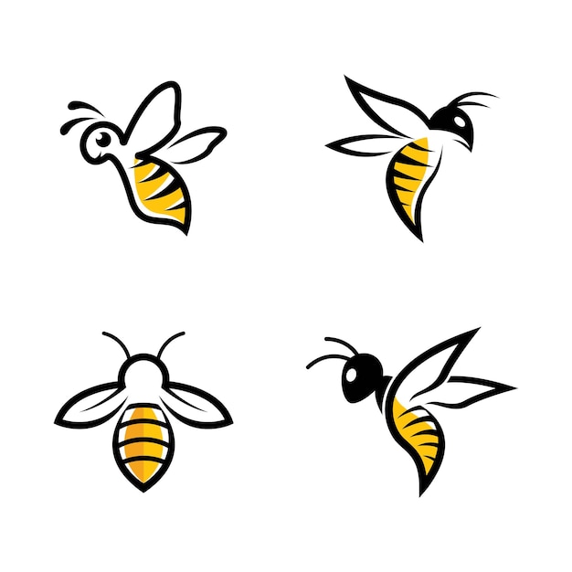 Bee logo images illustration design