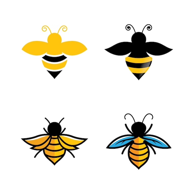 Bee logo images illustration design