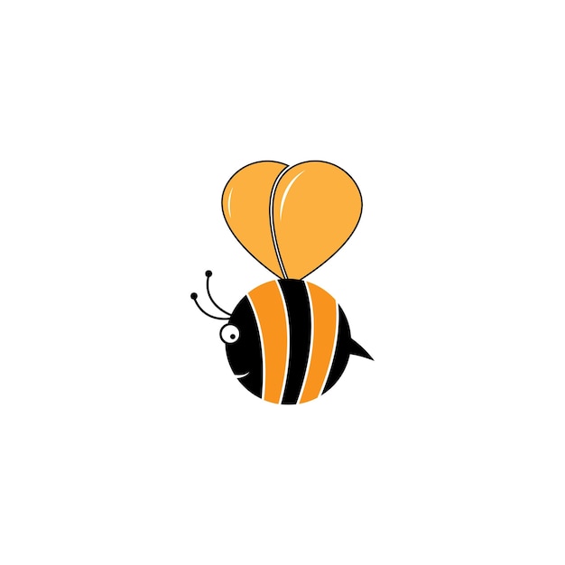 Bee Logo Template vector icon illustration design