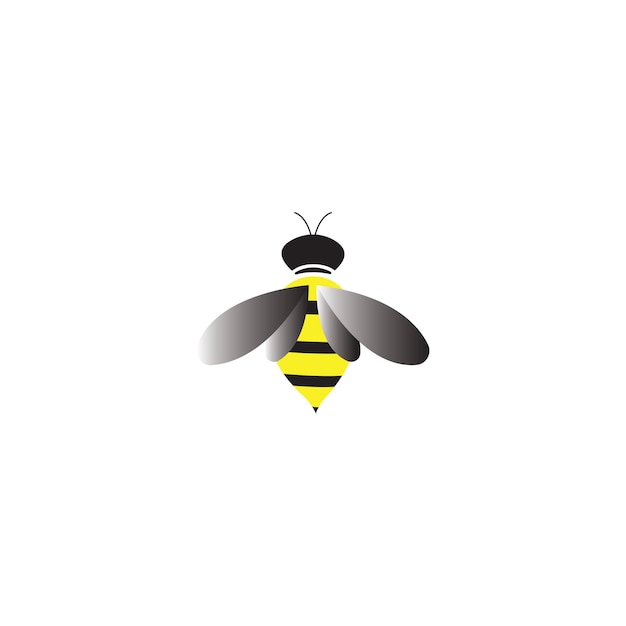 蜂のロゴのテンプレート ベクトル アイコン イラスト デザイン