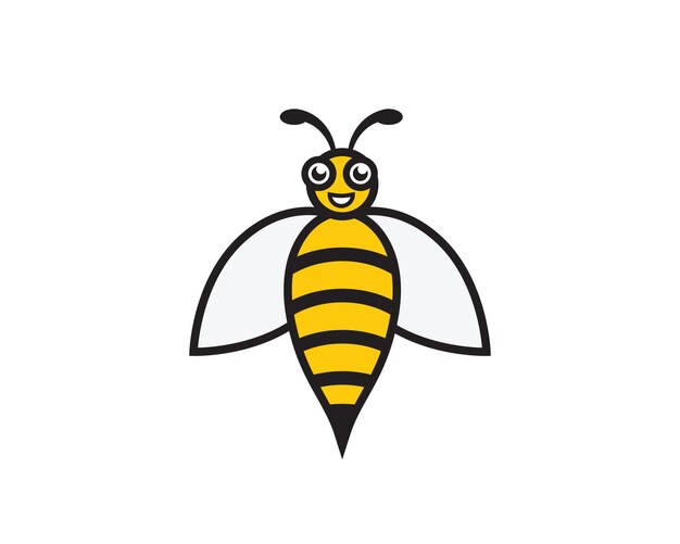 Bee Logo Template vector icon