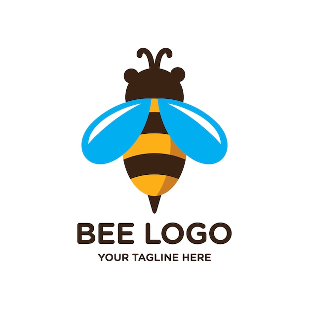 Bee logo template