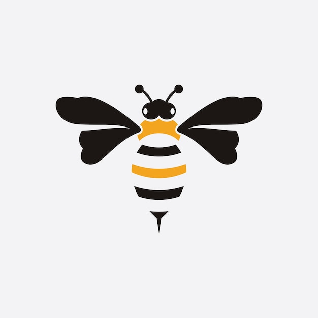 Bee logo vector illustratie ontwerp pictogram logo