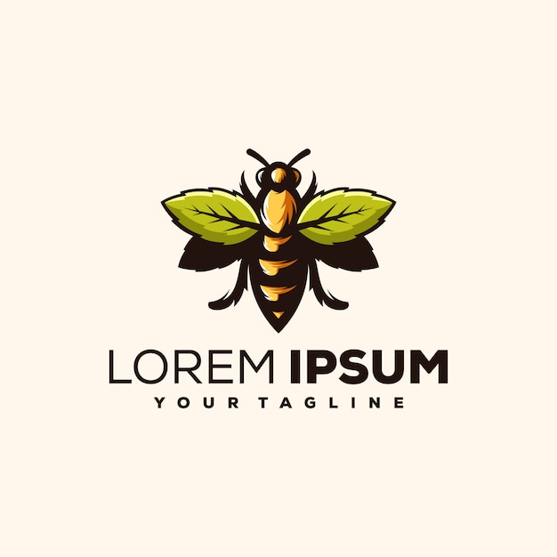 Bee logo vector