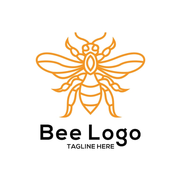 Vettore bee logo