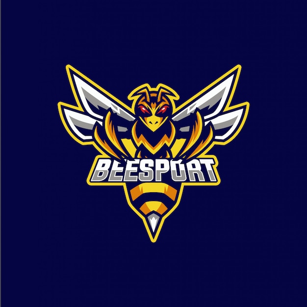 Vector bee mascotte logo