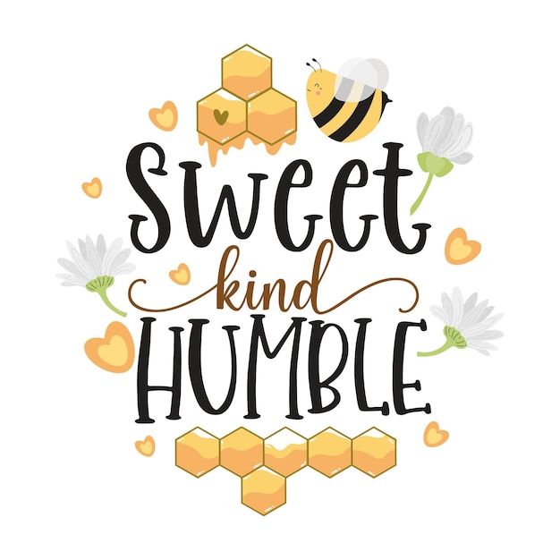 Vector bee quotes illustratie motiverende inspirerende quotes design met bijen illustratie