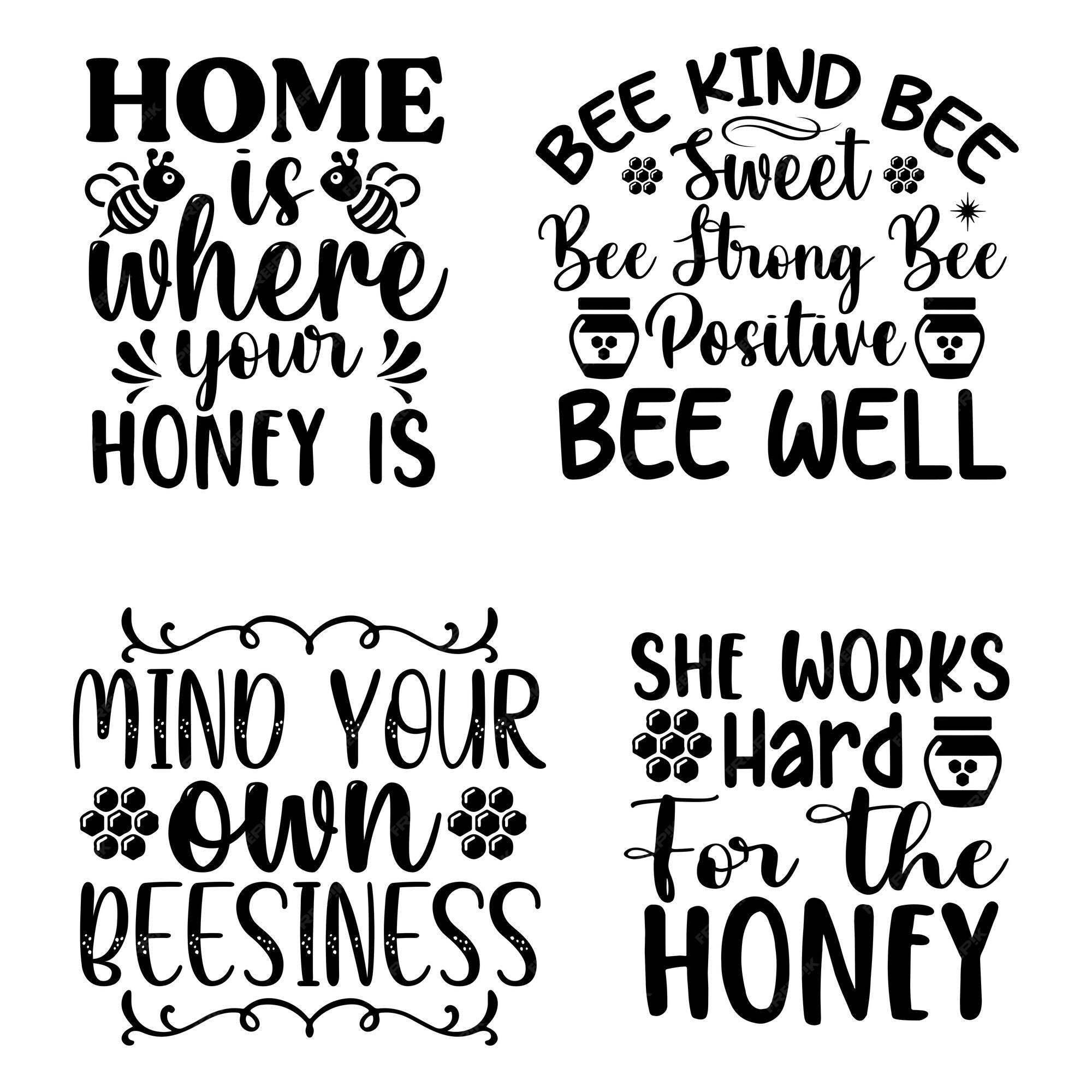 Oh Honey No Bee [SVG, DXF]  Cutting Machine & Laser Cutting