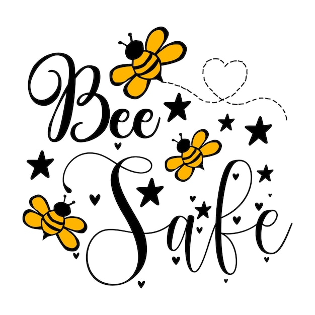 벡터 꿀벌 svg 디자인 꿀벌 인용 디자인