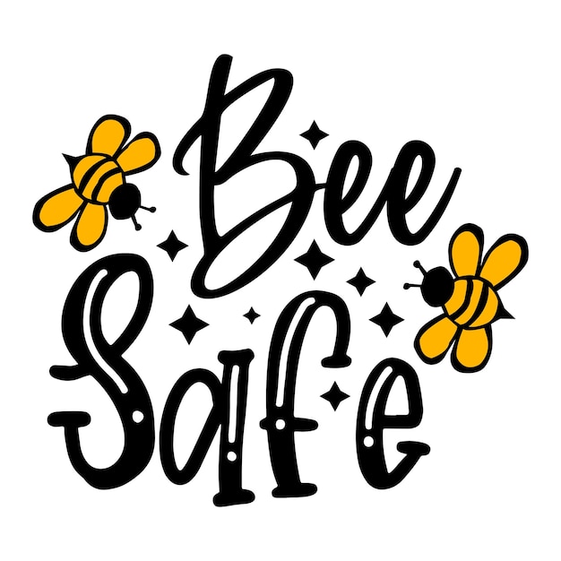 Bee SVG-ontwerp Bee citeert ontwerp