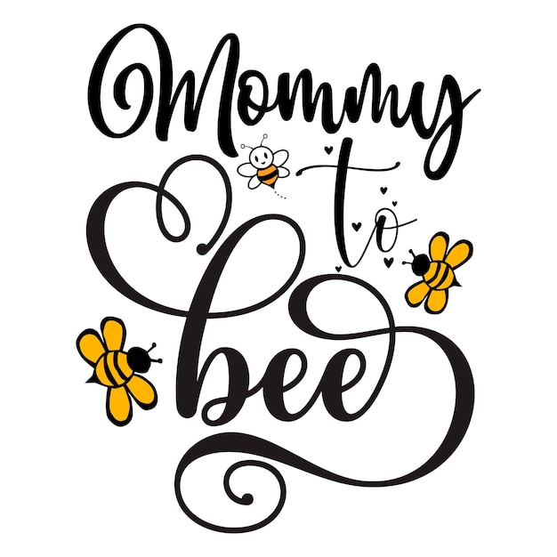 Bee SVG-ontwerp Bee citeert ontwerp