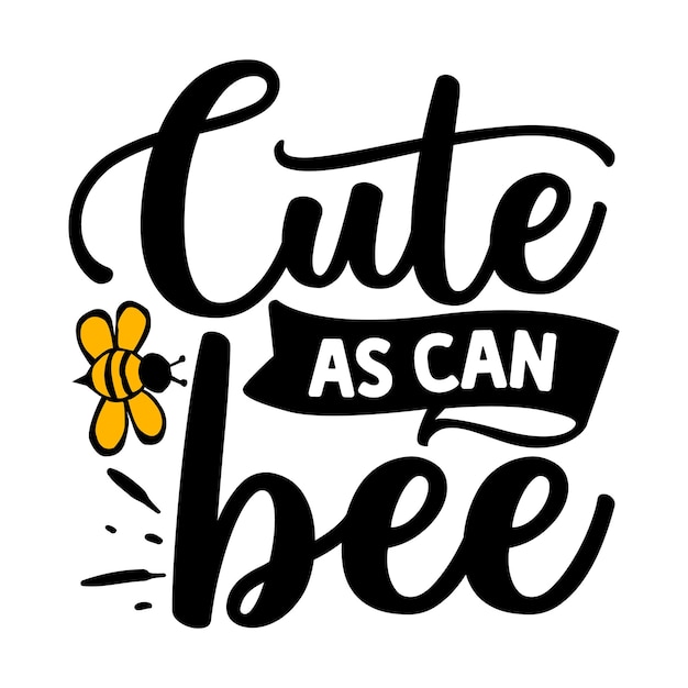 Bee SVG-ontwerp Bee citeert ontwerp