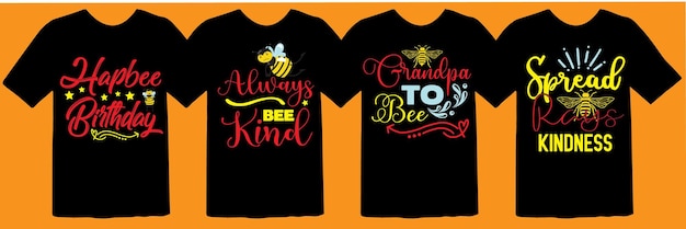 Design della maglietta bee svg