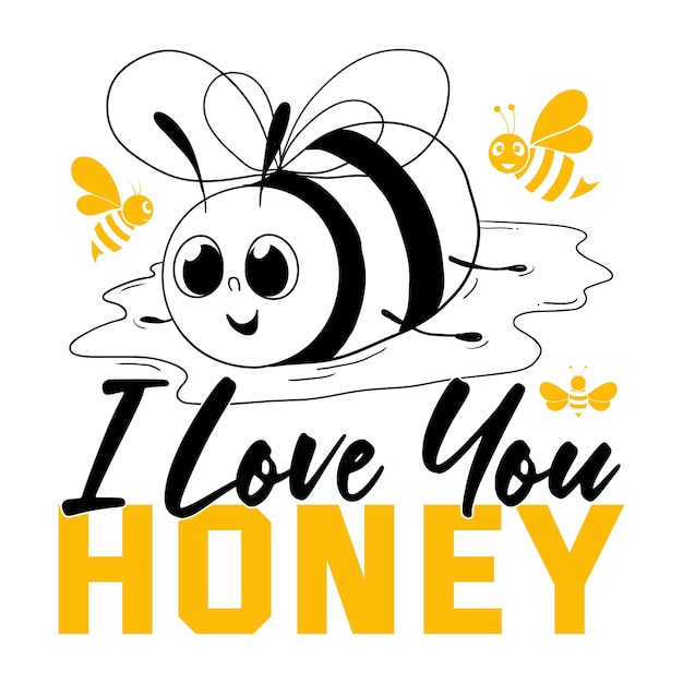꿀벌 티셔츠 디자인