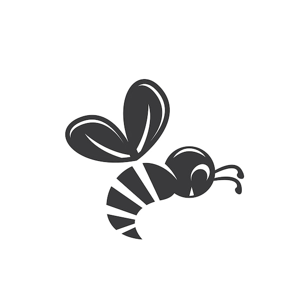 Bee vector icon illustration design