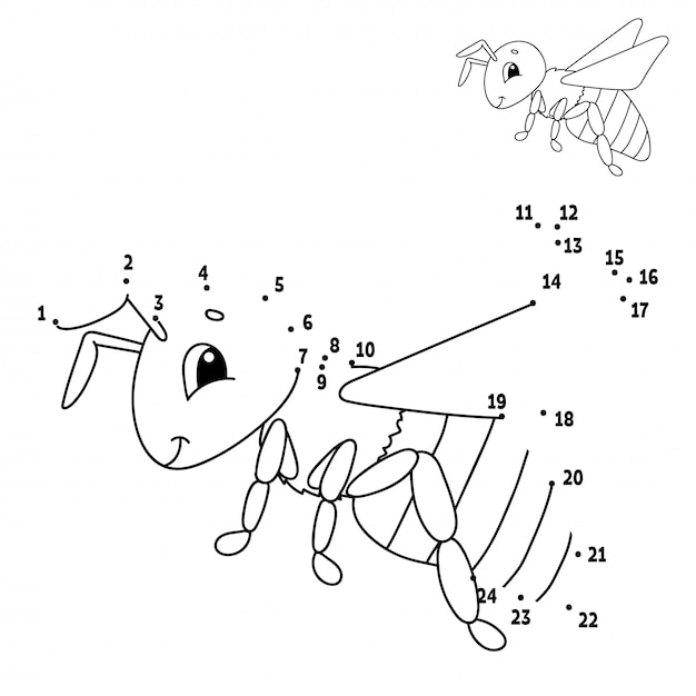 Bee voor getekend