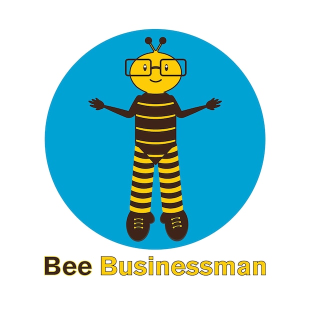 Vector beebusinessmanvector