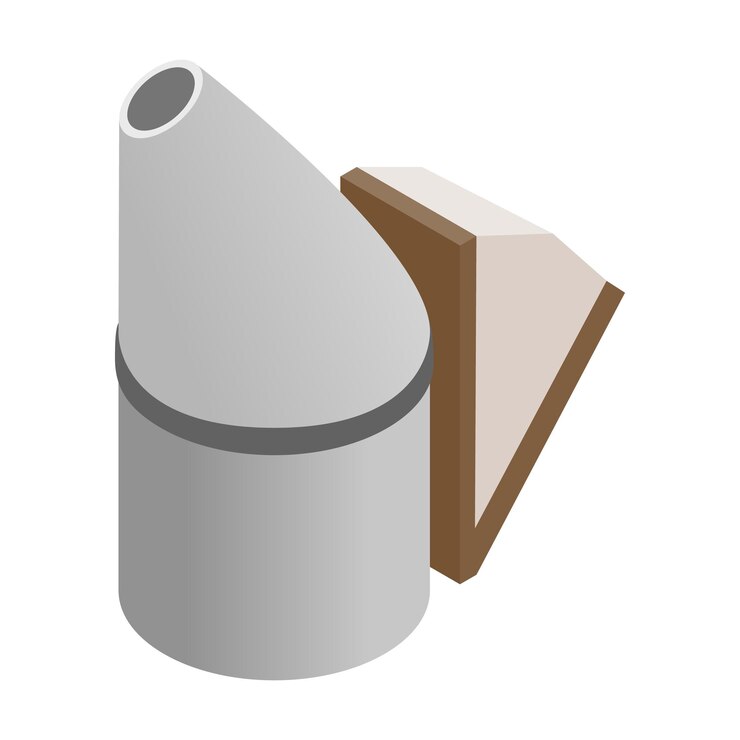Vector beehive isometric 3d icon on a white background