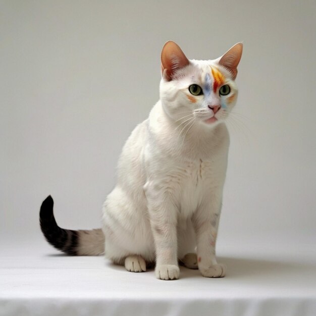 Vector beeld van een kitten cat girl