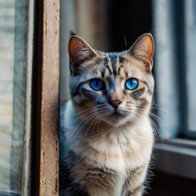 Beeld van een kitten meisje