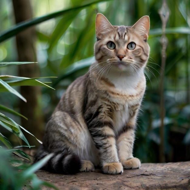 Vector beeld van een kitten meisje